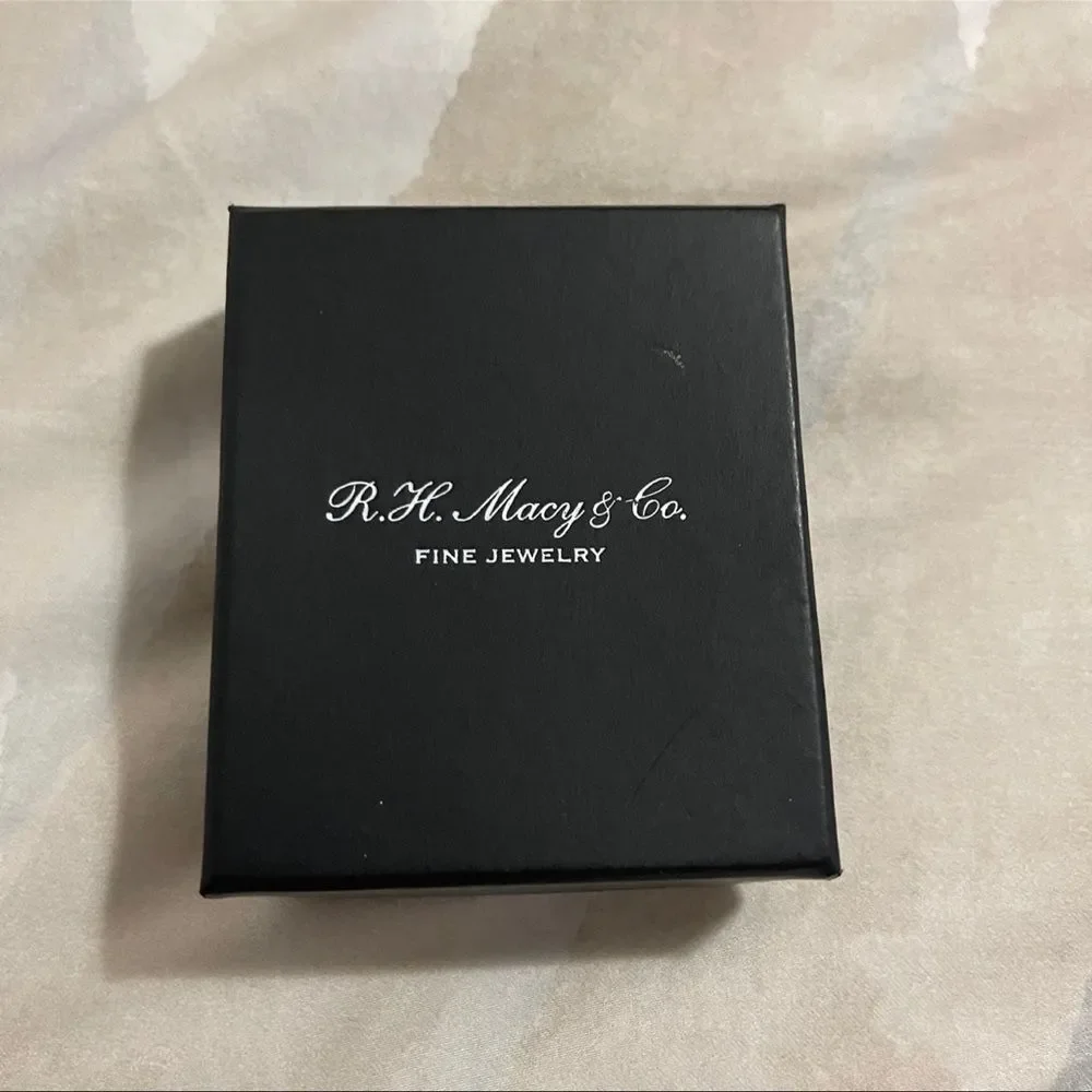 Macy’s 2” x 2.5” Black Jewelry Gift Box